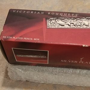Silver plated pencil box by Godinger Silver